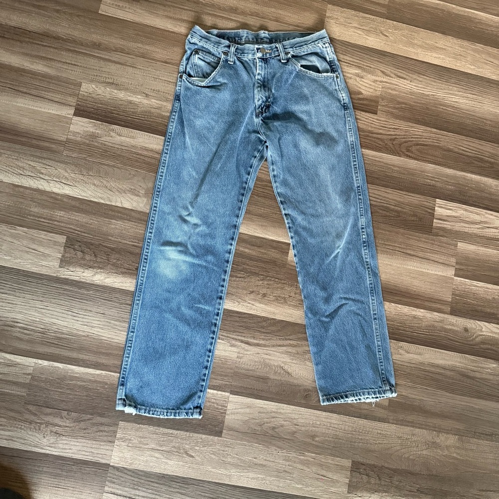 Wrangler Men's Light Blue Straight Jeans